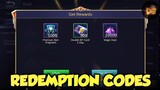 REDEMPTION CODES! | Mobile Legends: Bang Bang!
