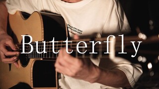 【指弹】数码宝贝 Butter-Fly 和田光司 | 2分05秒爷青回！ | 附谱