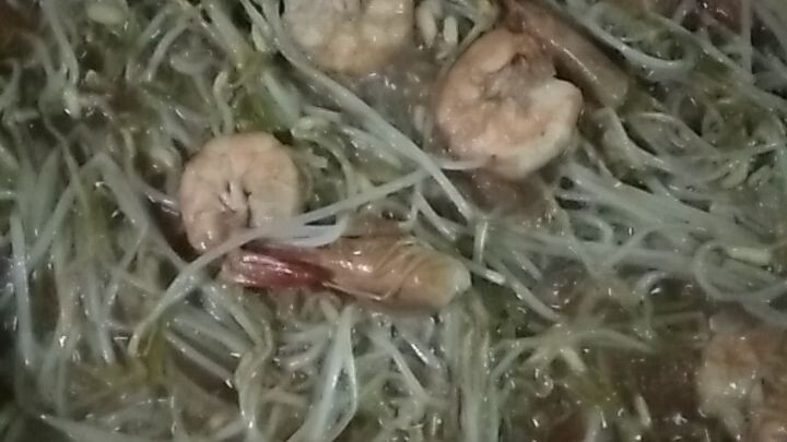 ginisang monggo sprout with shrimp..so yummy 😋