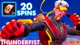 20x SPIN THUNDERFIST CHOU (with gameplay) | Mobile Legends: Beng Beng