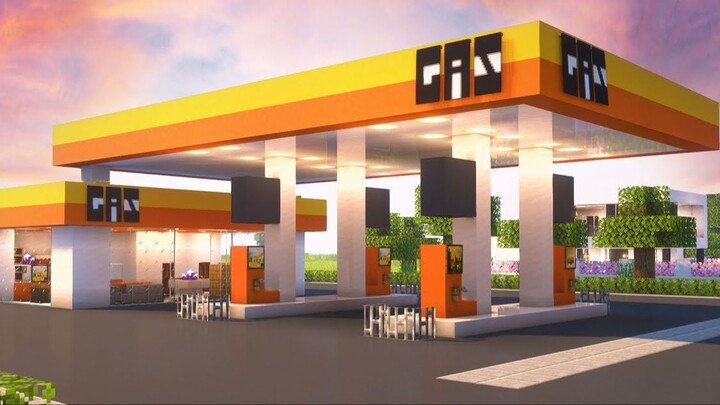 POSTO DE GASOLINA NO MINECRAFT