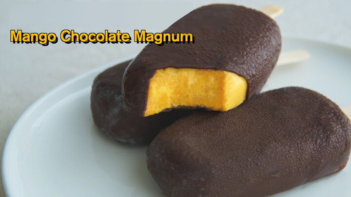 Mango Chocolate Crunch Ice Cream