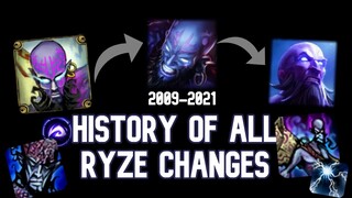 History Of All Changes: Ryze - 2009 - 2021 - 435543 Reworks