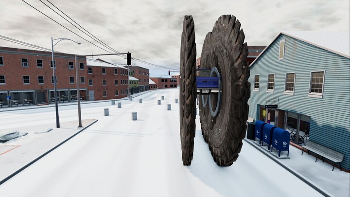 It’s snowing. Worried the drivers are being too careful—would it be okay to put a few bollards out?