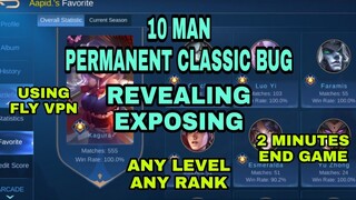 EXPOSING 10 Man Permanent Classic Bug | 2 Minutes Game Full Info