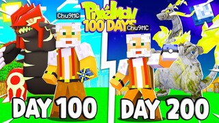 Tóm tắt 200 Ngày Minecraft Pixelmon  Sinh Tồn Siêu Khó Tôi Bắt Pokemon Quỷ Đá !!