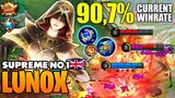 SUPREME NO.1 LUNOX WITH 90,7% CURRENT WINRATE - Build Pro Player Lunox - Mobile Legends [MLBB]