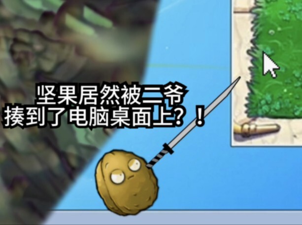 坚果居然被二爷揍到了电脑桌面上？！