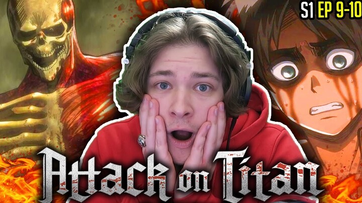 NON Anime Fan Reacts to Attack On Titan Season 1 Episode 9/10 - Shingeki no Kyojin