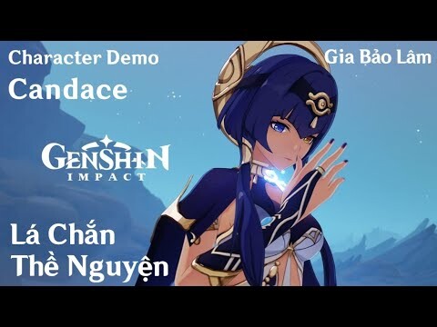 GENSHIN PV | Character Demo - Candace (CV : Yuzuki Ryouka) - Lá Chắn Thề Nguyện (JP Dub - Vietsub)