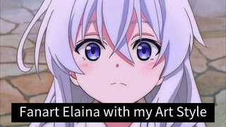 gambar waifu penyihir, elaina dari Majo no TabiTabi [timelapse]