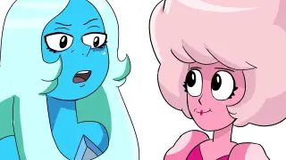 The Secret Life of Pink Diamond  (blue in search of rose quartz)  steven universe episode 84