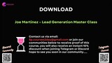 [COURSES2DAY.ORG] Joe Martinez – Lead Generation Master Class