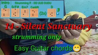 14 - Silent Sanctuary Easy chords tutorial