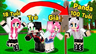 MỀU THỬ THÁCH 24 GIỜ CHĂM SÓC CHỊ PANDA 100 TUỔI TRONG MINECRAFT*REDHOOD TRỞ THÀNH BẢO MẪU CỦA PANDA