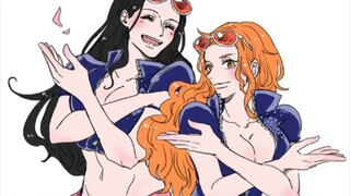 [One Piece] Nami cosplays all the members~