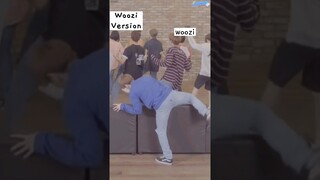 [Original Vs. SVT Members] Woozi trying to imitate Minghao's move #seventeen #shorts