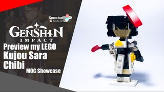 Preview my LEGO Kujou Sara Chibi From Genshin Impact | Somchai Ud