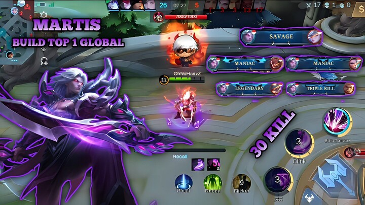 SEKALI TUSUK AUTO SAVAGE🔥BUILD MARTIS TERSAKIT  | MONTAGE - MLBB