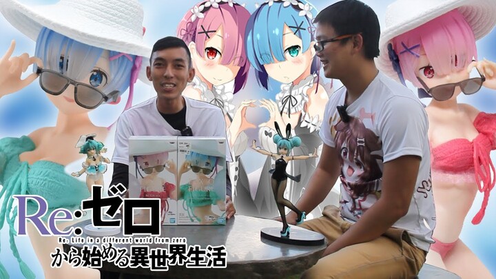 UNBOXING ACTION FIGURE RAM & REM SWIMSUIT Ver [Re Zero kara Hajimeru Isekai Seikatsu] #SAATNYAWIBU