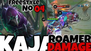 KAJA DAMAGE ROAM FREESTYLE!! Sekali Tarik Langsung Tewas - Gaya Gua Gak Ada Obat!! | Mobile Legends