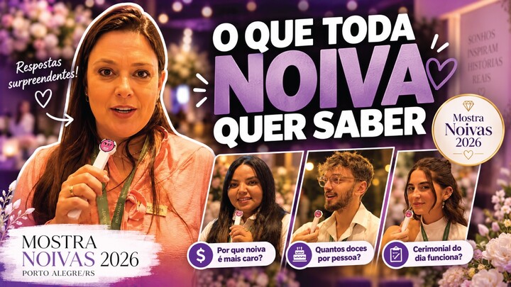 Perguntei aos fornecedores o que toda noiva quer saber | Mostra Noivas 2026