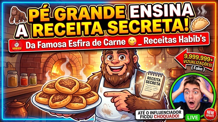 Pé Grande Howler ensina a receita secreta da Famosa Esfirra de Carne 🦍🥟 _ Receitas Habibs
