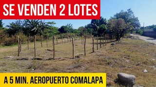 VENDO 2 LOTES EN $20,000 NEGOCIABLES A 5 Min. DEL AEROPUERTO COMALAPA, EL SALVADOR.