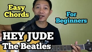 HEY JUDE EASY GUITAR TUTORIAL FOR BEGINNERS