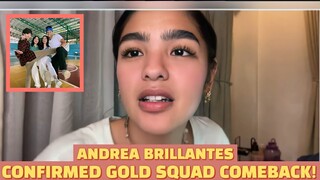 Andrea Brillantes assures fans "OKAY ANG GOLD SQUAD"