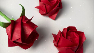 Hoa hồng Kawasaki - Hướng dẫn gấp giấy Origami, Ngày lễ tình nhân sắp đến, tôi sẽ không để bạn không