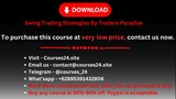 Swing Trading Strategies By Traders Paradise