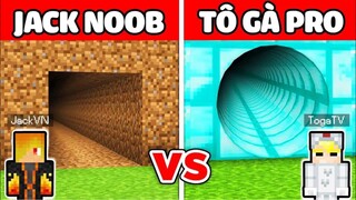 TÔ GÀ THỬ THÁCH 24H XÂY ĐƯỜNG HẦM SIÊU AN TOÀN TỪ NOOB TỚI PRO TRONG MINECRAFT*ĐƯỜNG HẦM BÍ MẬT
