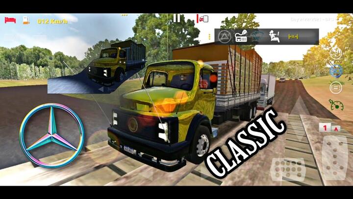 Driving Old Mercedes Truck Through Traffic and Potholes | World Truck Driving Simulator