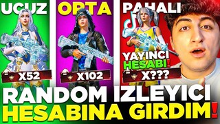 ŞAKA DEĞİL! TÜM NADİRLERİN OLDUĞU YAYINCI HESABI ÇIKTI! UCUZ ORTA PAHALI İZLEYİCİ HESABI PUBG Mobile