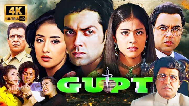 GUPT (1997) Full Movie - Bobby Deol, Kajol and Manisha Koirala Superhit Suspense Thriller film - 4K