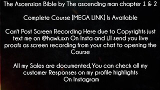 The Ascension Bible by The ascending man chapter 1 & 2 Course download