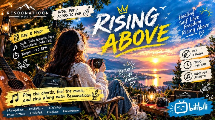 Rising Above 🌅 | Healing Indie Acoustic Pop, Self-Love & Freedom