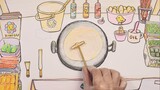 Animasi|Lukisan Tangan Kios Panekuk Telur