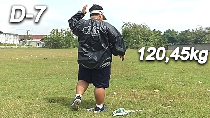 Hari Ke 7 - Joging Di Siang Hari Untuk Bakar Lemak Penderita Obesitas 100Kg Lebih