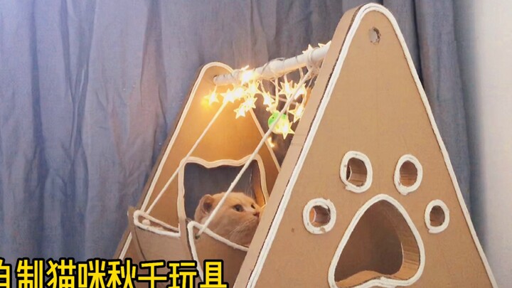 Homemade Cat Swing Toy