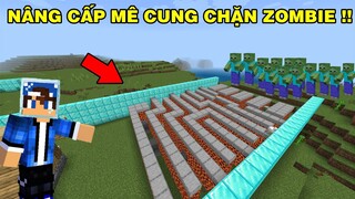 Mình Đã Nâng Cấp Mê Cung Chặn Zombie | Tấn Công Vào Dân Làng | TRONG MINECRAFT PE..!!