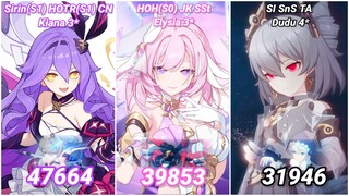 MA EX: SSS AK (47664); SSS Hephaestus (39853); Kallen (31946) - Honkai 6.9 Week 1