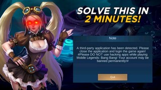 Solve this in 2 minutes! | ML Warning Note | Mobile Legends: Bang Bang