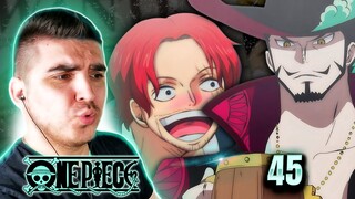 MIHAWK & SHANKS??? THEY ARE FRIENDS??? ONE PIECE EPISODE 45 REACTION!!!
