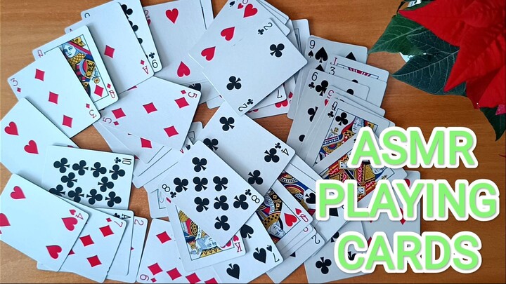 ASMR Card playing ♣ Solitaire ♥ Card flipping and shuffling ♠ (No talking)