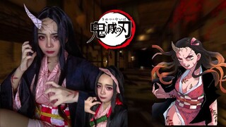 Kamado Nezuko cosplay makeup |鬼滅の刃/Kimetsu no Yaiba| สอนแต่งหน้าเนซึโกะคอสเพลย์ (竈門 禰豆子 コスプレ)