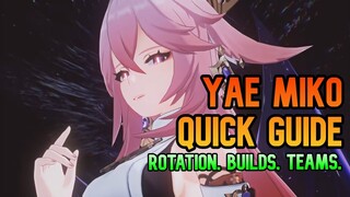 Yae Miko Quick Guide - Best Rotations, Artifacts, Weapons, & Teams