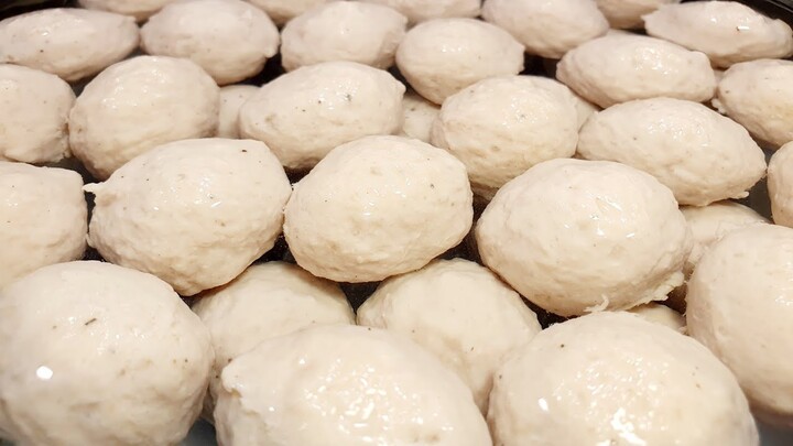 วิธีทำลูกชิ้นหมู นุ่มๆ เด้งๆ วิธีทำง่ายมาก | How To Make Pork Meatballs | Thai Style Meatballs