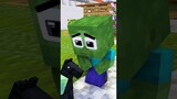 Do you like Baby Zombie or Baby Zombie Girl ? - Monster School Minecraft Animation #shorts